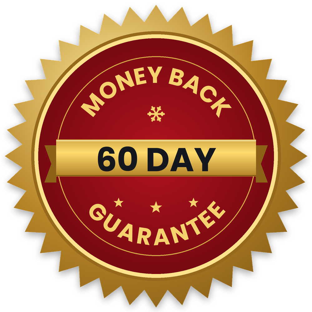 60 day money back guarantee badge